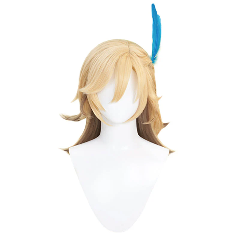 【US/EU LOCAL SHIPPING 】DokiDoki Game Genshin Impact Cosplay Kaveh Cosplay Short Blonde Wig / Earrings - Image 7