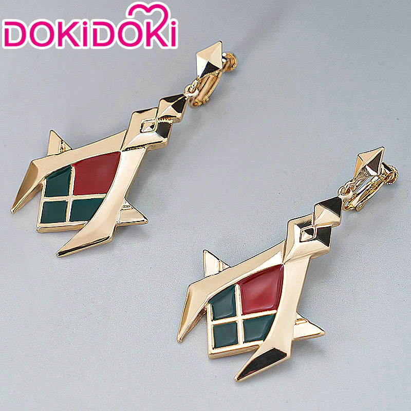 【US/EU LOCAL SHIPPING 】DokiDoki Game Genshin Impact Cosplay Kaveh Cosplay Short Blonde Wig / Earrings - Image 8