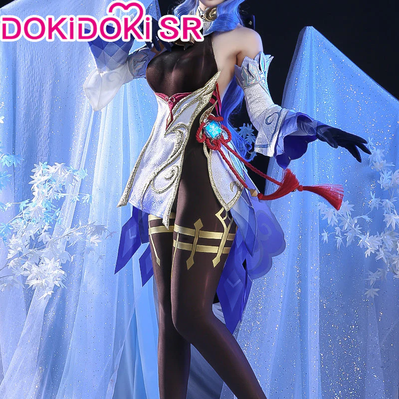【US/EU LOCAL SHIPPING 】DokiDoki-SR Game Genshin Impact Cosplay Gan Yu Costume / Wig Ganyu - Image 3
