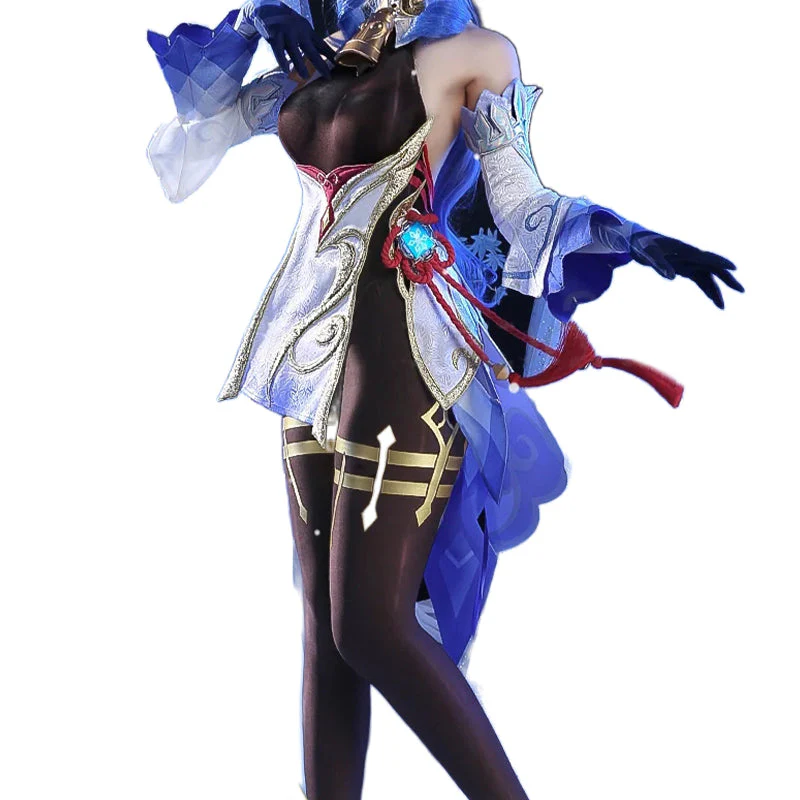 【US/EU LOCAL SHIPPING 】DokiDoki-SR Game Genshin Impact Cosplay Gan Yu Costume / Wig Ganyu - Image 4