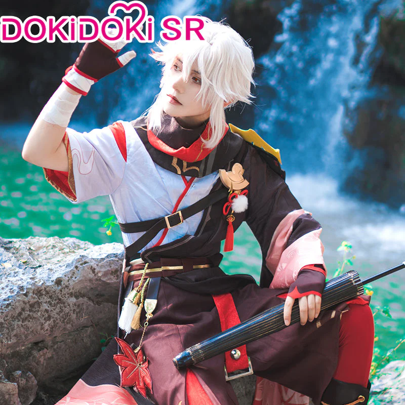 【US/EU LOCAL SHIPPING 】【Size S-2XL】DokiDoki-SR Game Genshin Impact Kazuha Cosplay Costume / Wig Men - Image 3
