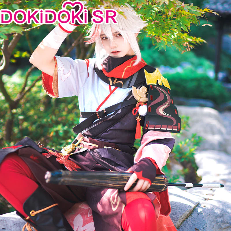 【US/EU LOCAL SHIPPING 】【Size S-2XL】DokiDoki-SR Game Genshin Impact Kazuha Cosplay Costume / Wig Men - Image 5