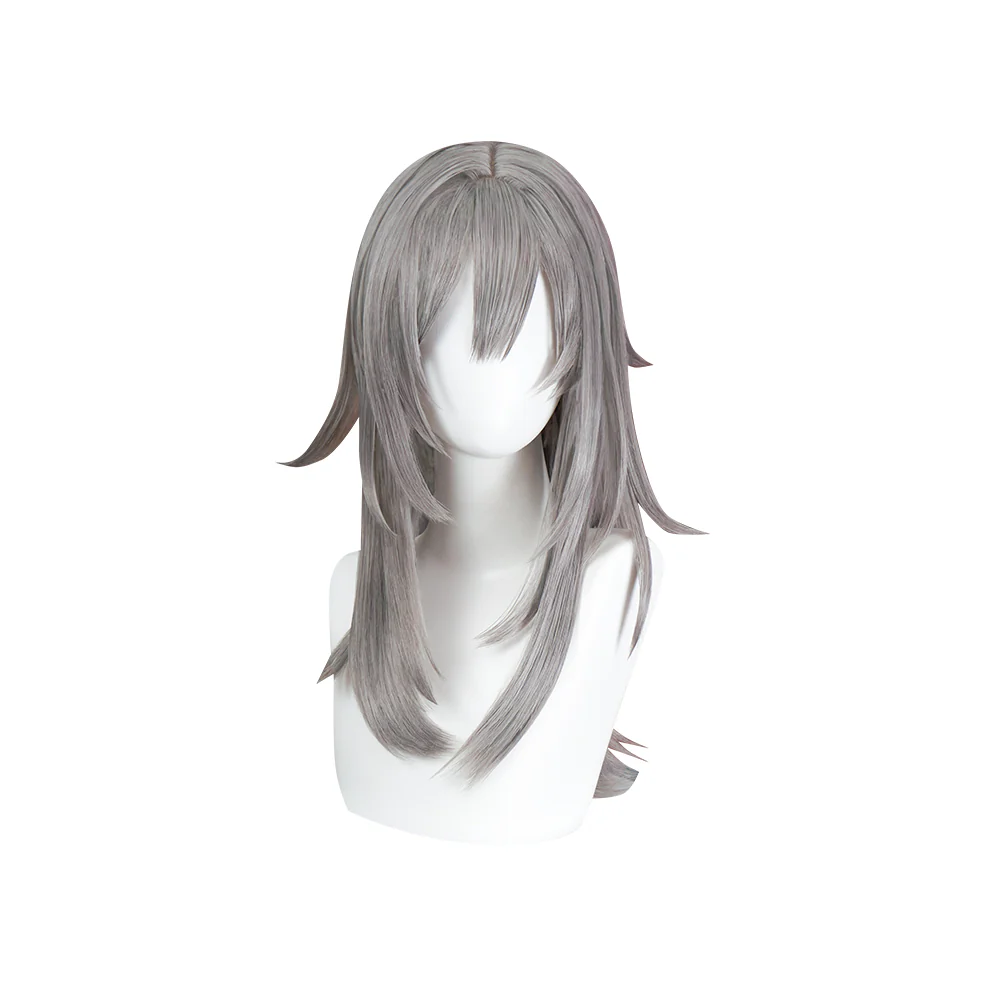 【US/EU LOCAL SHIPPING 】DokiDoki Game Honkai: Star Rail Cosplay Heroine Stelle Cosplay Wig Long Grey Trailblazer - Image 5