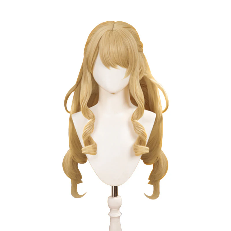 【US/EU LOCAL SHIPPING 】DokiDoki Game Genshin Impact Wig Cosplay Fontaine Navia Cosplay Wig Long Curly Yellow Hair - Image 7