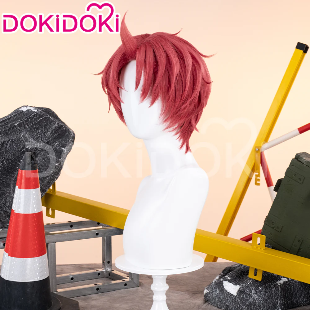 【Ready For Ship】DokiDoki Anime DDD Cosplay Wig Men Red Short Hair - Image 2