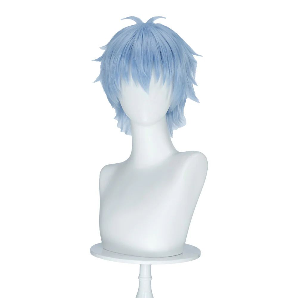 【Ready For Ship】DokiDoki Anime Kuroko's Basketball Cosplay Kuroko Tetsuya Wig Short Straight Blue Men Hair - Image 2