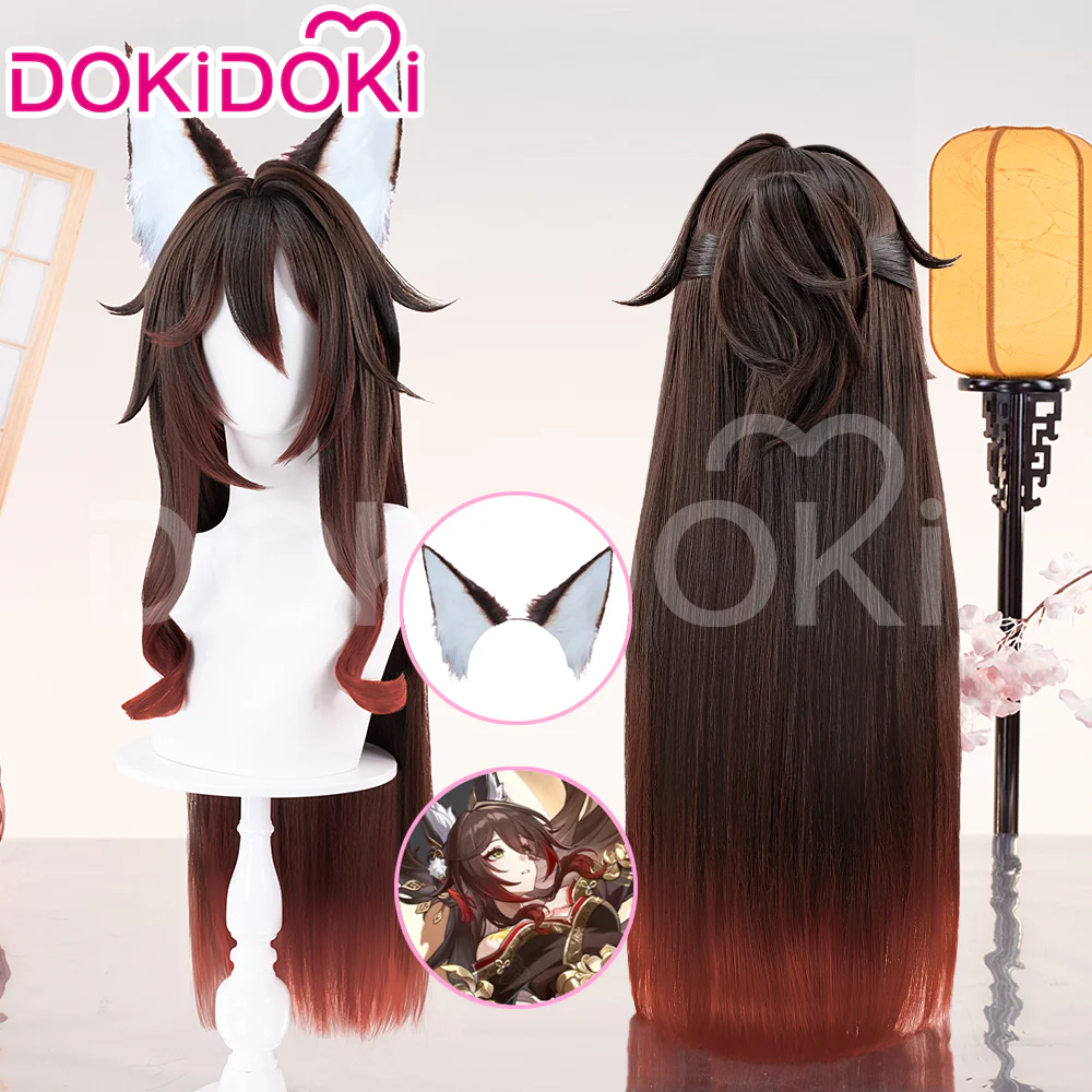 【Ready For Ship】DokiDoki Game Honkai: Star Rail Cosplay Wig Tingyun / Ting Yun Fugue / Wig / Ear Brown - Image 2