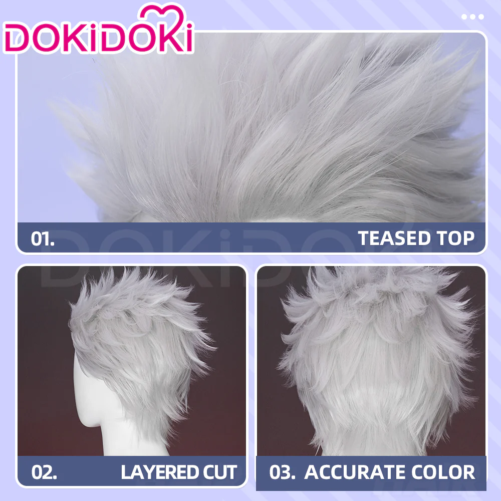 【Ready For Ship】Doki Game Fate/stay night Cosplay Archer Wig Short Straight Men Hair - Image 4