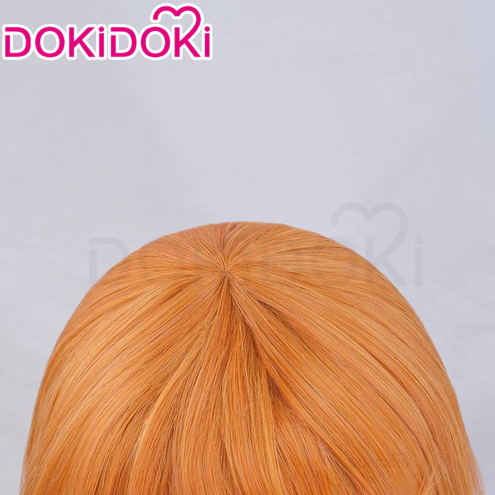 【Partially Ready For Ship】DokiDok Anime Cosplay Short/ Long Orange Wig / Tattoo Sticker - Image 10