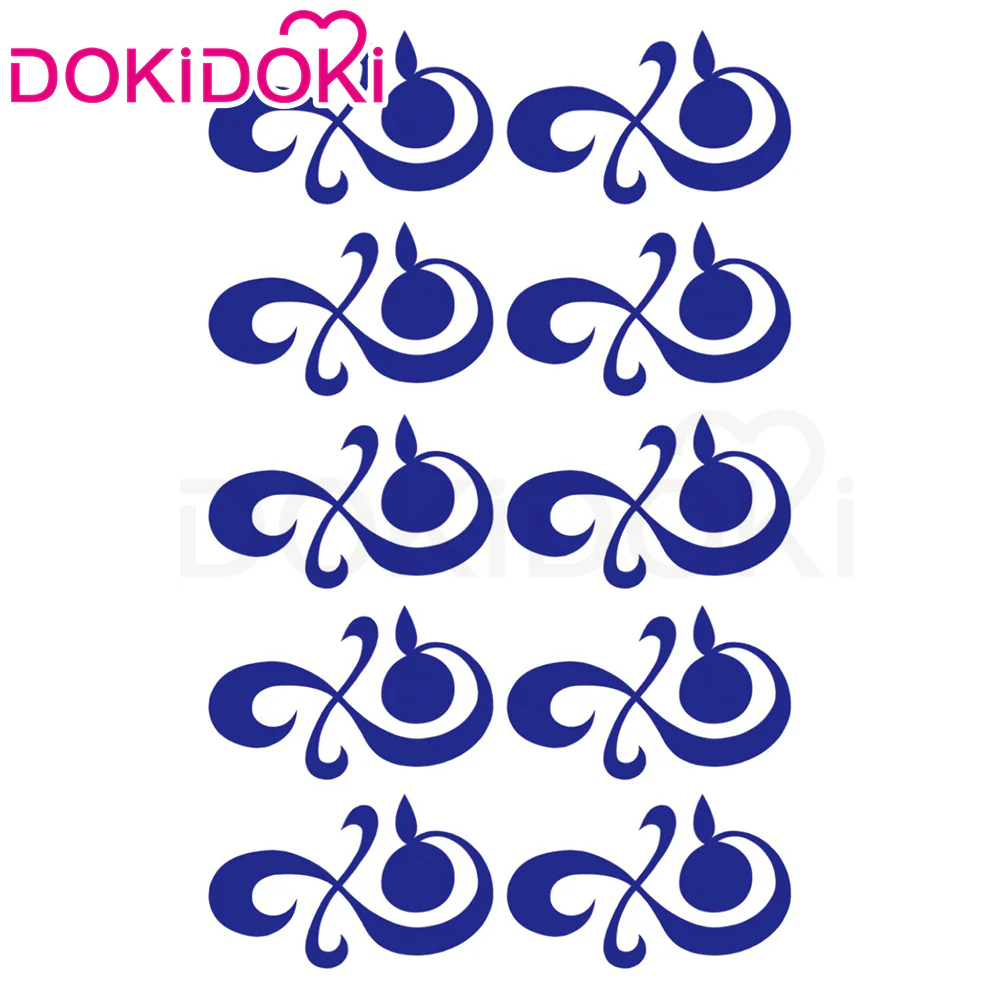 【Partially Ready For Ship】DokiDok Anime Cosplay Short/ Long Orange Wig / Tattoo Sticker - Image 16