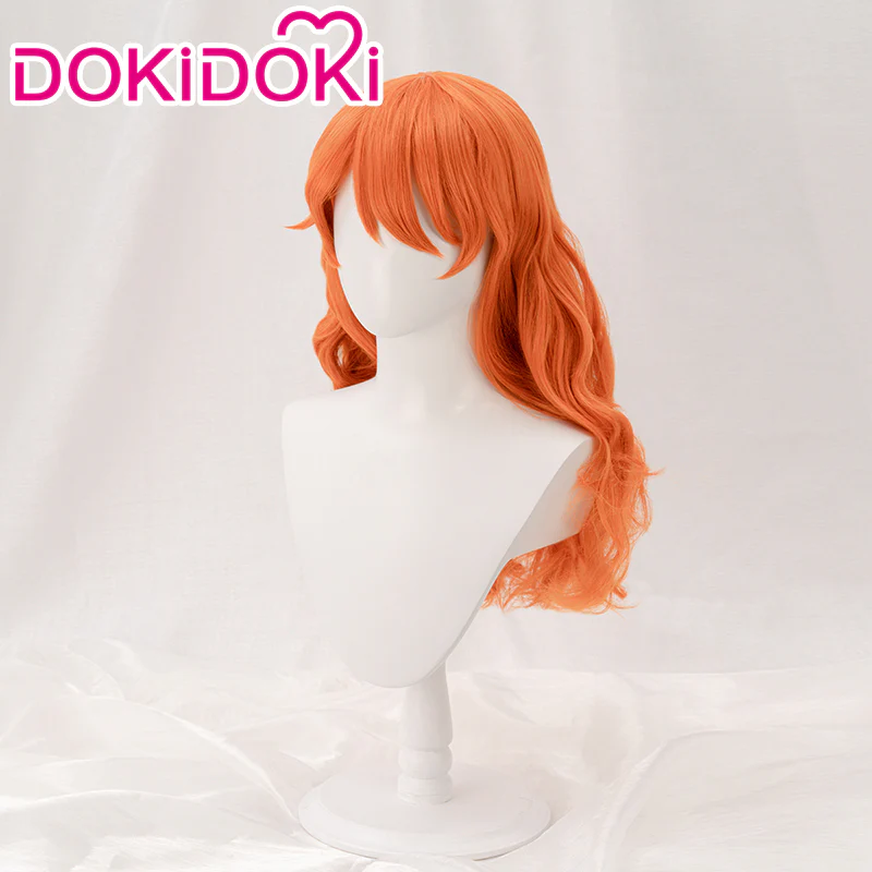 【Partially Ready For Ship】DokiDok Anime Cosplay Short/ Long Orange Wig / Tattoo Sticker - Image 3