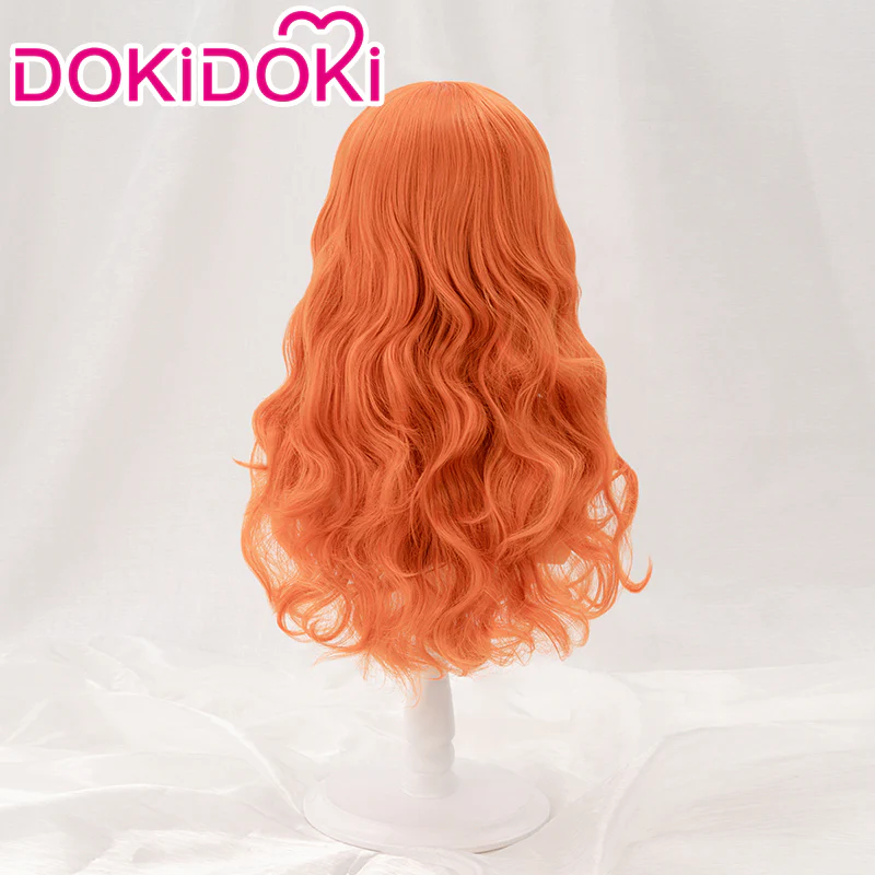 【Partially Ready For Ship】DokiDok Anime Cosplay Short/ Long Orange Wig / Tattoo Sticker - Image 4
