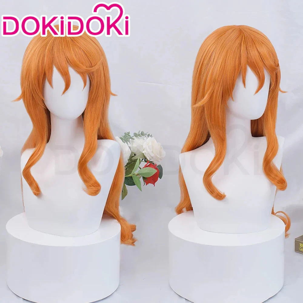 【Partially Ready For Ship】DokiDok Anime Cosplay Short/ Long Orange Wig / Tattoo Sticker - Image 7