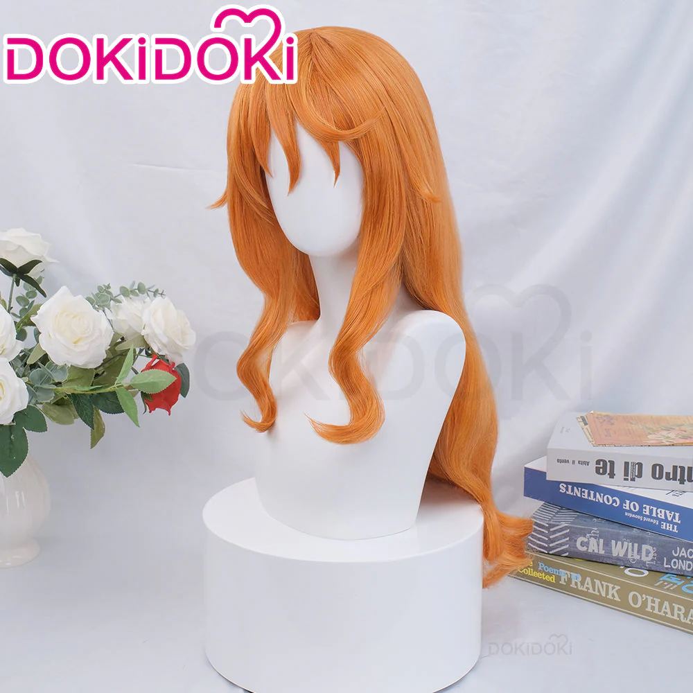 【Partially Ready For Ship】DokiDok Anime Cosplay Short/ Long Orange Wig / Tattoo Sticker - Image 8
