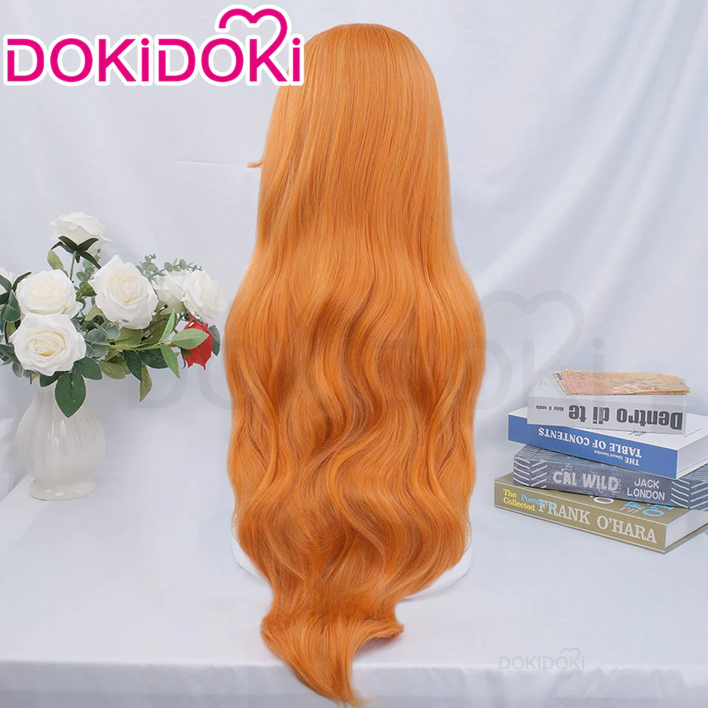 【Partially Ready For Ship】DokiDok Anime Cosplay Short/ Long Orange Wig / Tattoo Sticker - Image 9