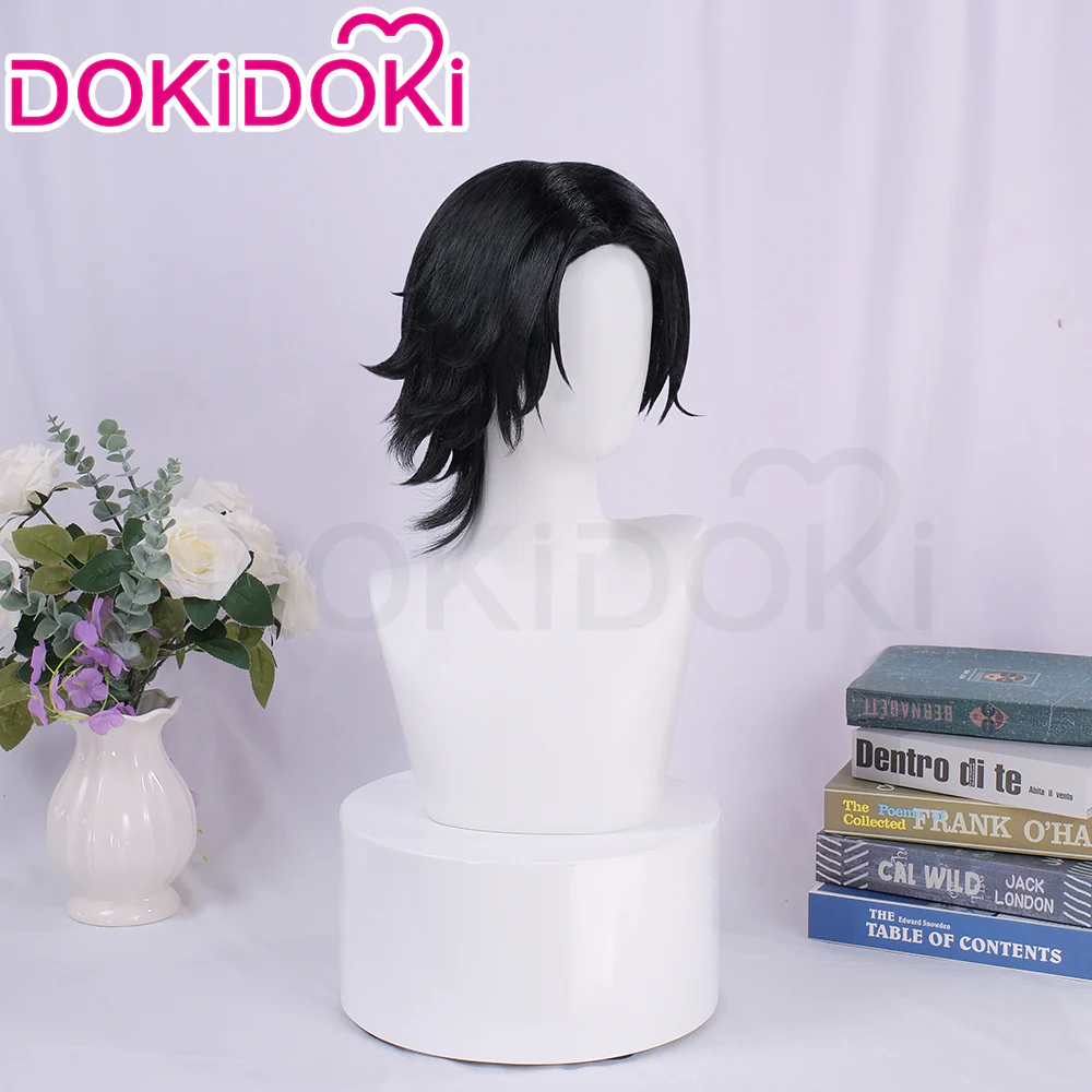 【Ready For Ship】DokiDok Anime Cosplay Wig Short Black Hair - Image 2