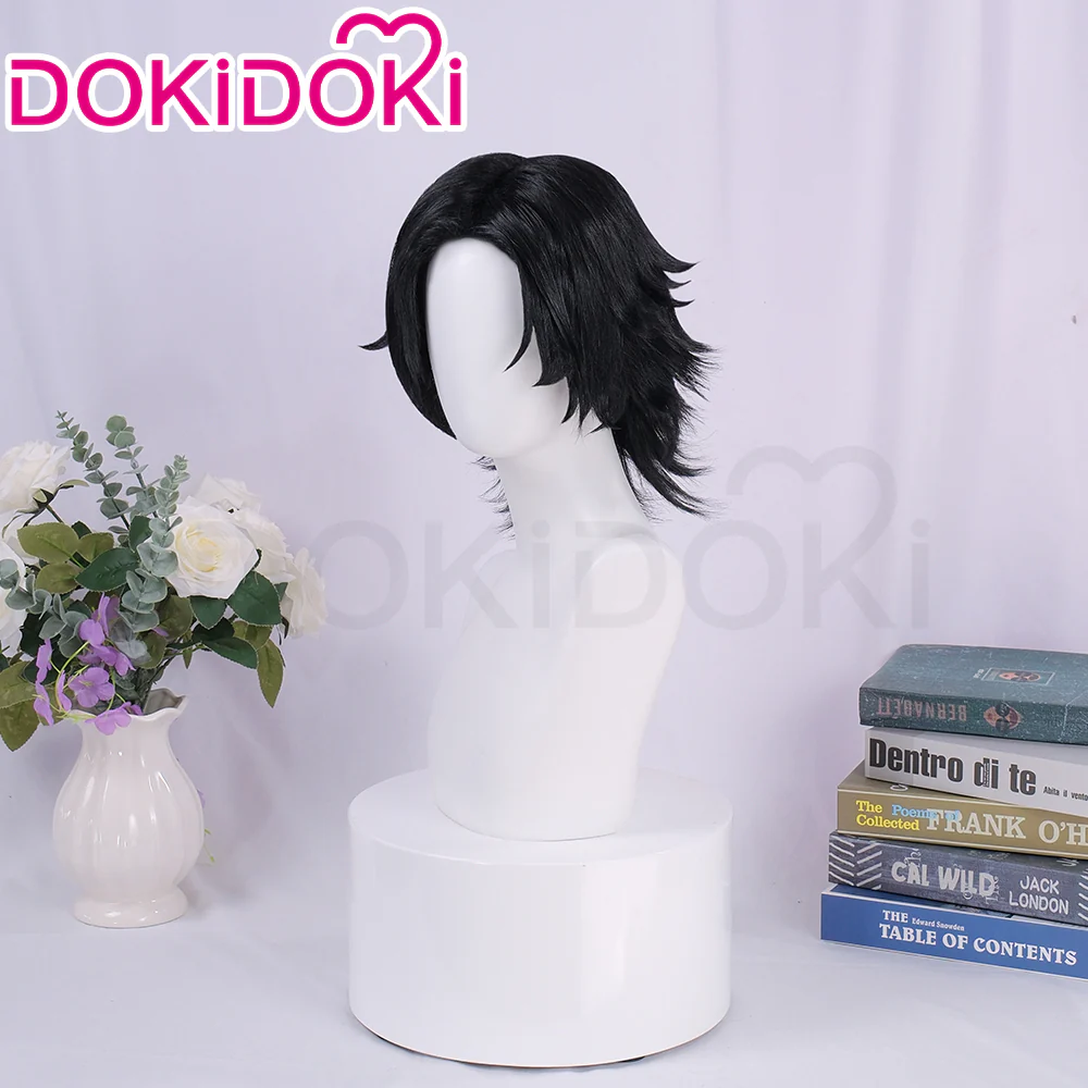 【Ready For Ship】DokiDok Anime Cosplay Wig Short Black Hair - Image 3