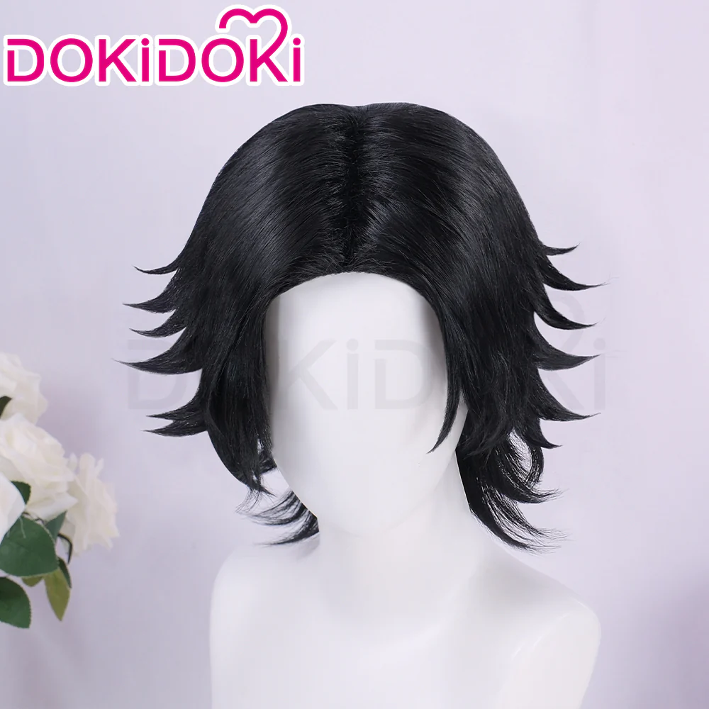 【Ready For Ship】DokiDok Anime Cosplay Wig Short Black Hair - Image 4