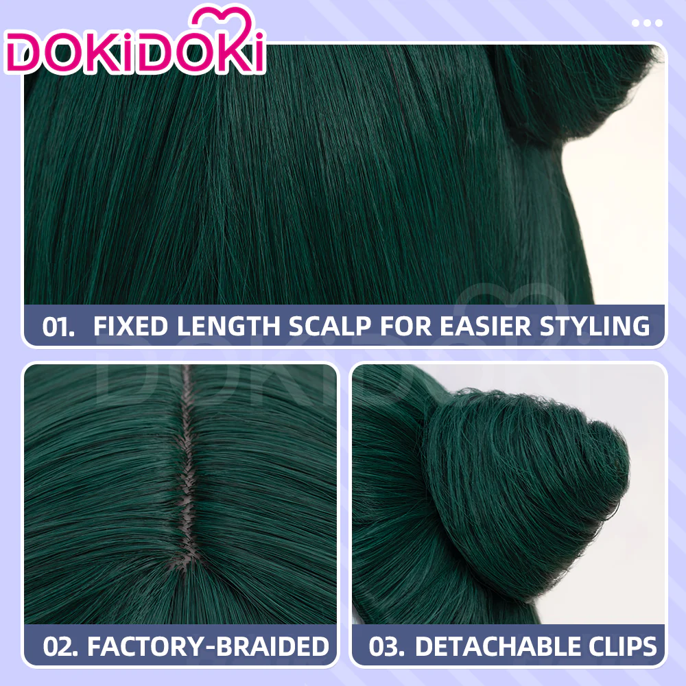 【Partially Ready For Ship】DokiDoki Anime The Apothecary Diaries Cosplay Maomao Wig Long Straight Green Hair Mao Mao Frog The Moon Fairy - Image 10