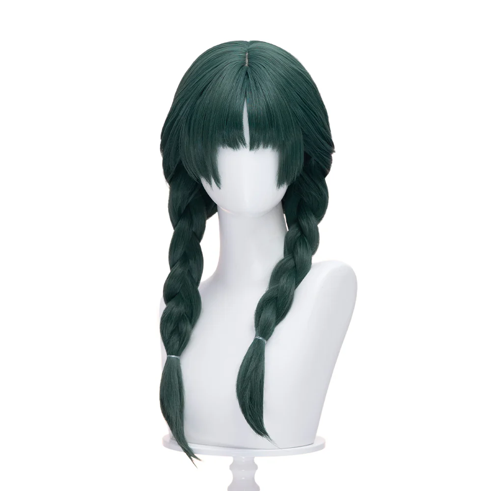 【Partially Ready For Ship】DokiDoki Anime The Apothecary Diaries Cosplay Maomao Wig Long Straight Green Hair Mao Mao Frog The Moon Fairy - Image 16