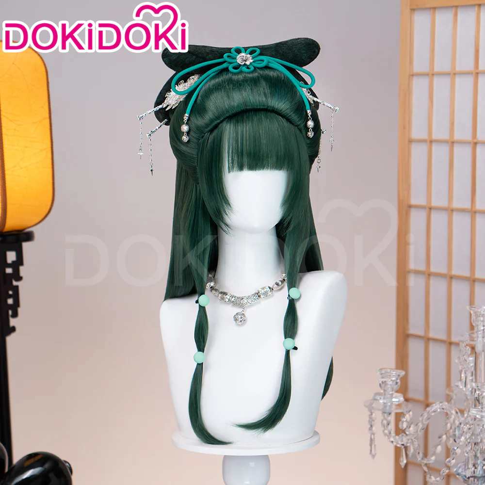 【Partially Ready For Ship】DokiDoki Anime The Apothecary Diaries Cosplay Maomao Wig Long Straight Green Hair Mao Mao Frog The Moon Fairy - Image 19