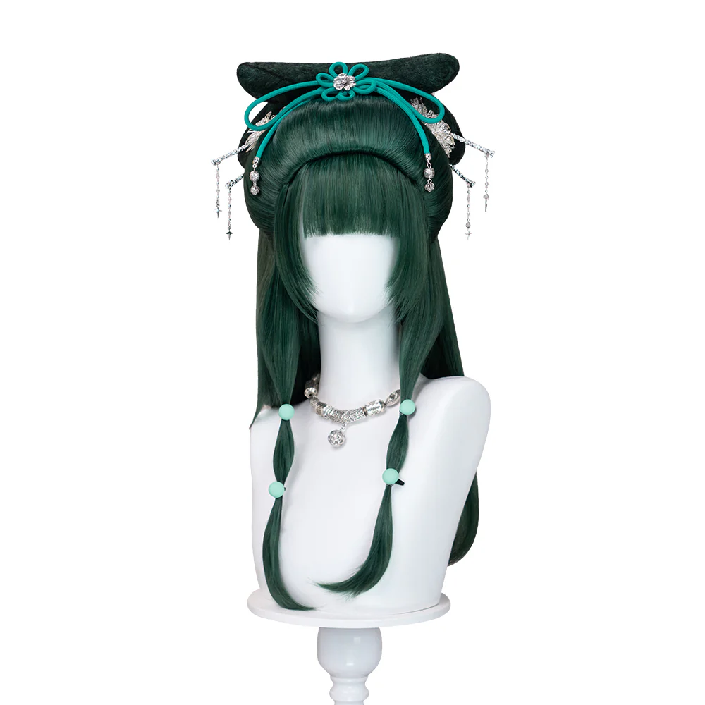 【Partially Ready For Ship】DokiDoki Anime The Apothecary Diaries Cosplay Maomao Wig Long Straight Green Hair Mao Mao Frog The Moon Fairy - Image 21