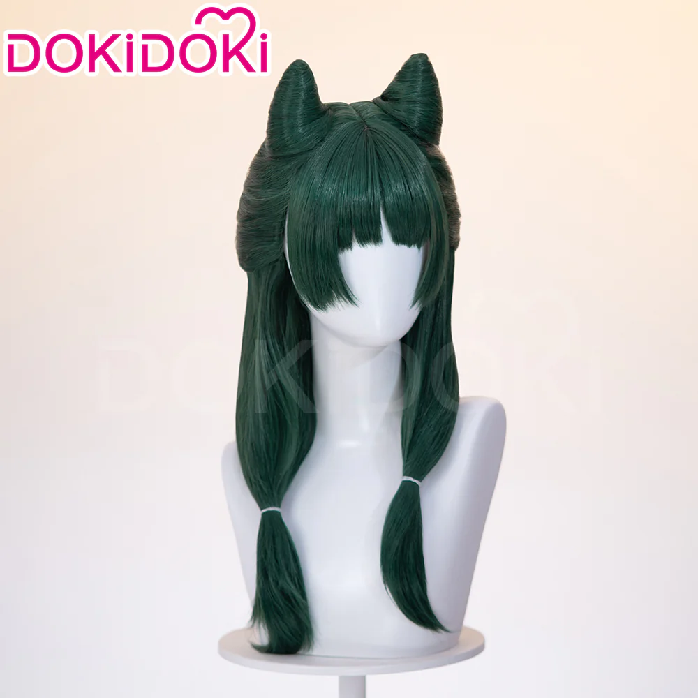 【Partially Ready For Ship】DokiDoki Anime The Apothecary Diaries Cosplay Maomao Wig Long Straight Green Hair Mao Mao Frog The Moon Fairy - Image 3