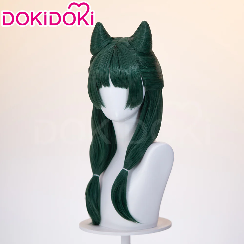 【Partially Ready For Ship】DokiDoki Anime The Apothecary Diaries Cosplay Maomao Wig Long Straight Green Hair Mao Mao Frog The Moon Fairy - Image 4