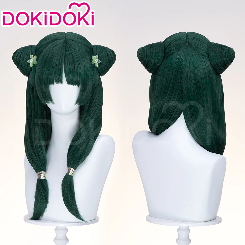 【Partially Ready For Ship】DokiDoki Anime The Apothecary Diaries Cosplay Maomao Wig Long Straight Green Hair Mao Mao Frog The Moon Fairy - Image 7