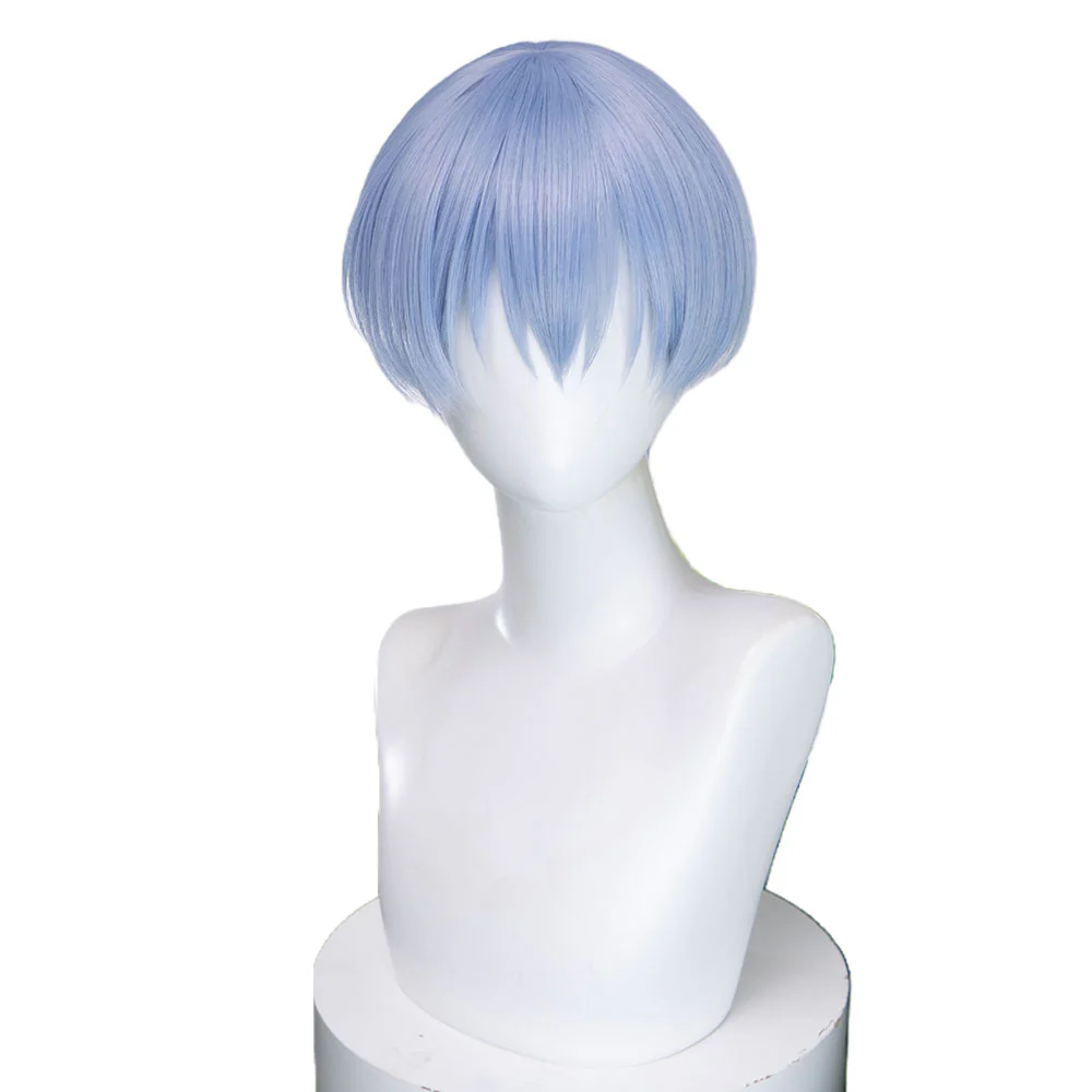 【Ready For Ship】DokiDok Manga Anime Cosplay Wig / Wreath Short Straight Blue Hair - Image 6