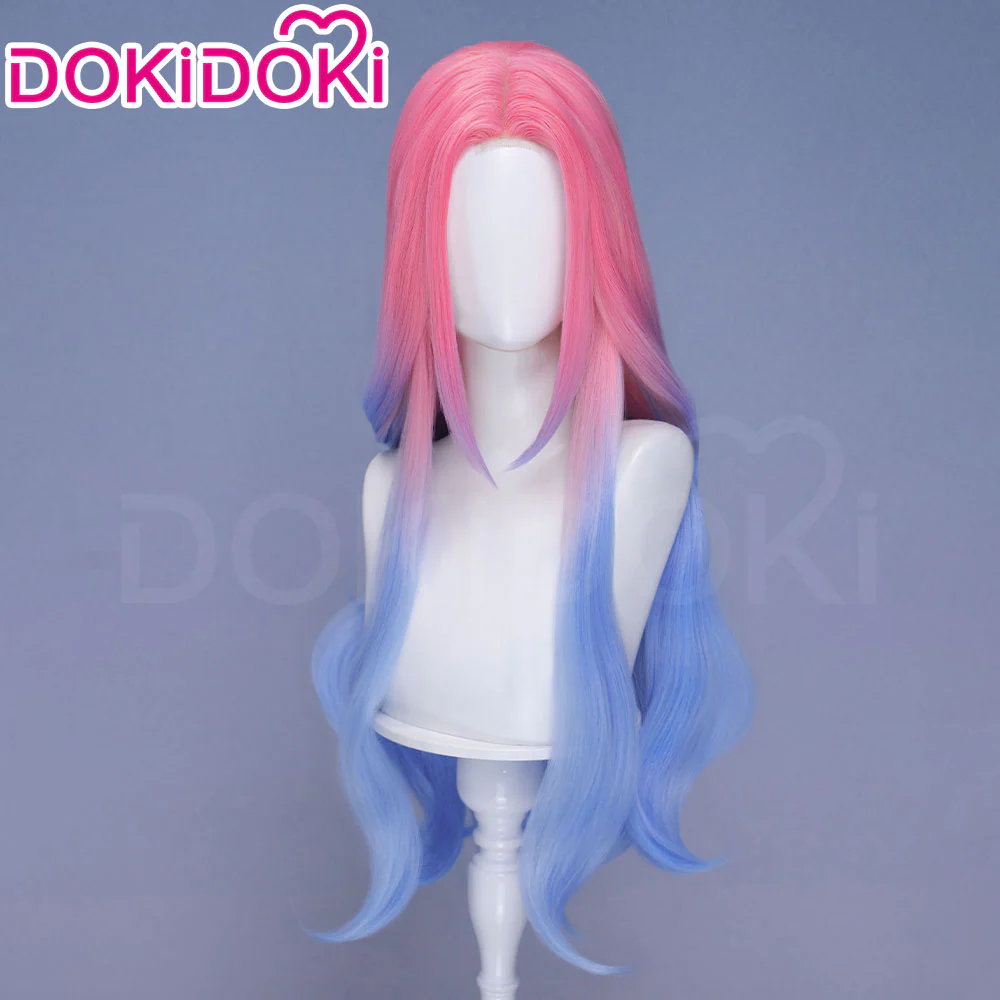 【Partially Ready For Ship】【Small Area Front Lace】DokiDoki Music Video Cosplay Wig / Eyelashes Women Long / Short Curly Gradient Pink Hair - Image 11