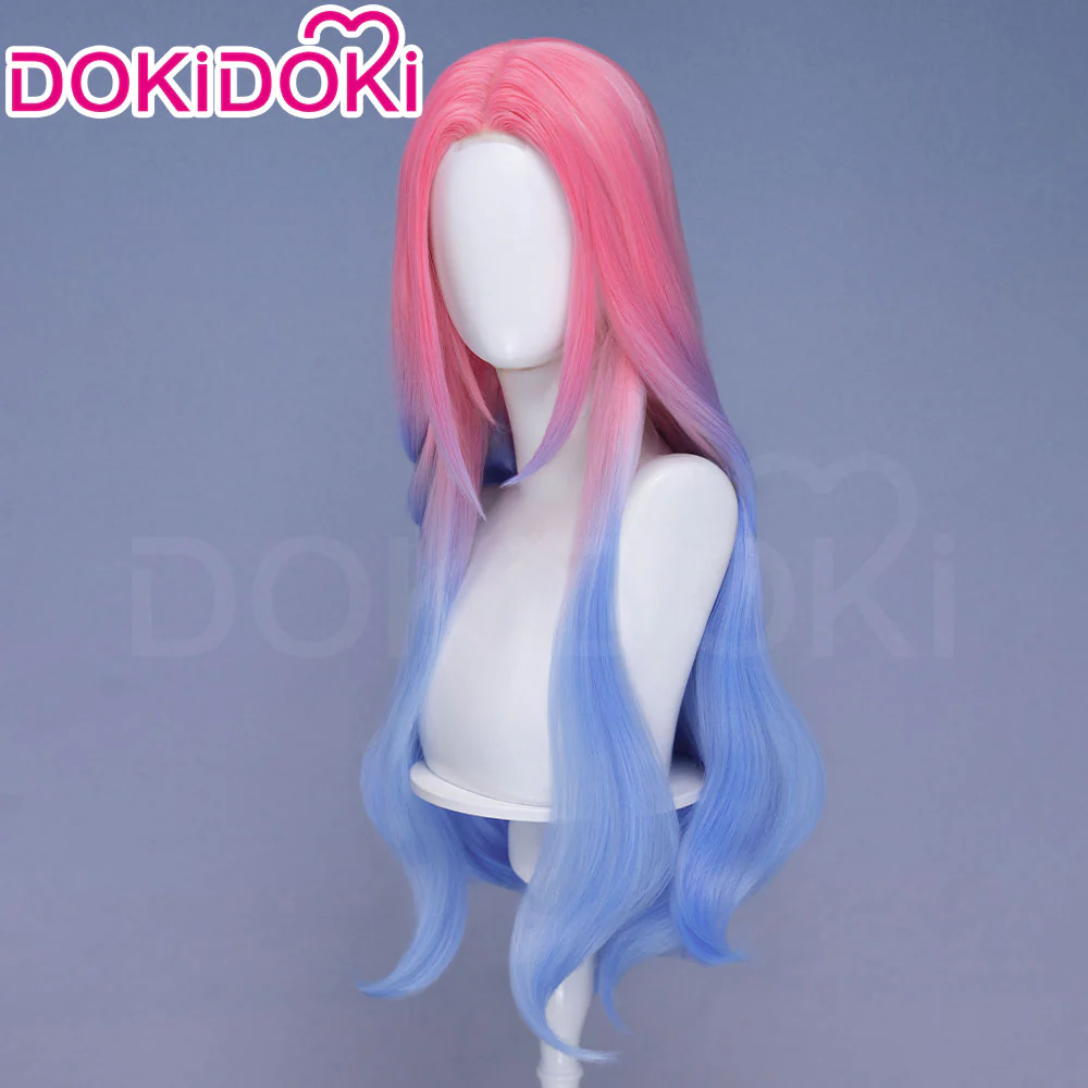 【Partially Ready For Ship】【Small Area Front Lace】DokiDoki Music Video Cosplay Wig / Eyelashes Women Long / Short Curly Gradient Pink Hair - Image 12