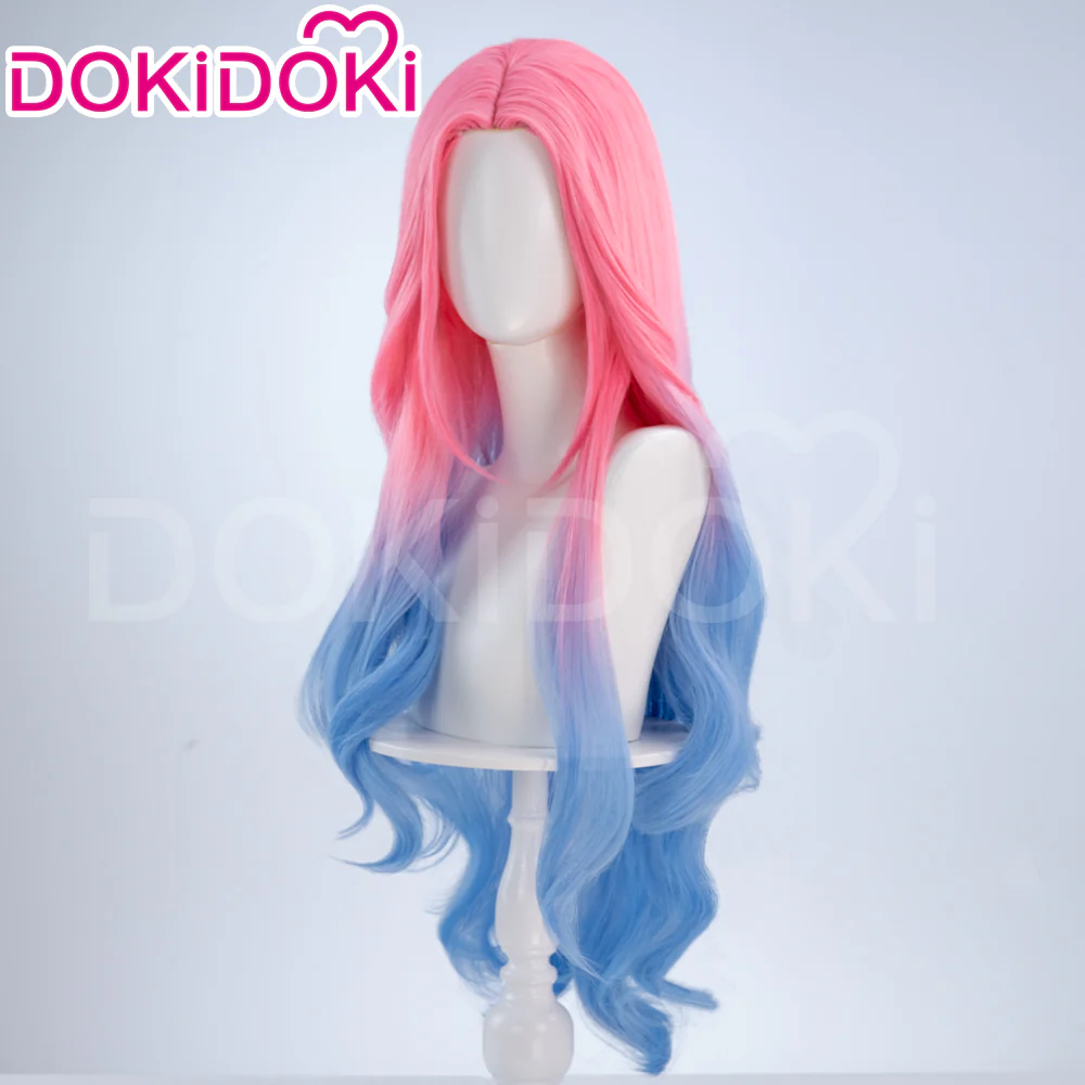 【Partially Ready For Ship】【Small Area Front Lace】DokiDoki Music Video Cosplay Wig / Eyelashes Women Long / Short Curly Gradient Pink Hair - Image 6