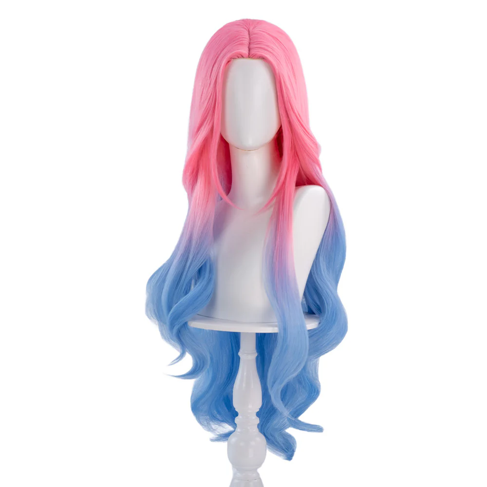【Partially Ready For Ship】【Small Area Front Lace】DokiDoki Music Video Cosplay Wig / Eyelashes Women Long / Short Curly Gradient Pink Hair - Image 8