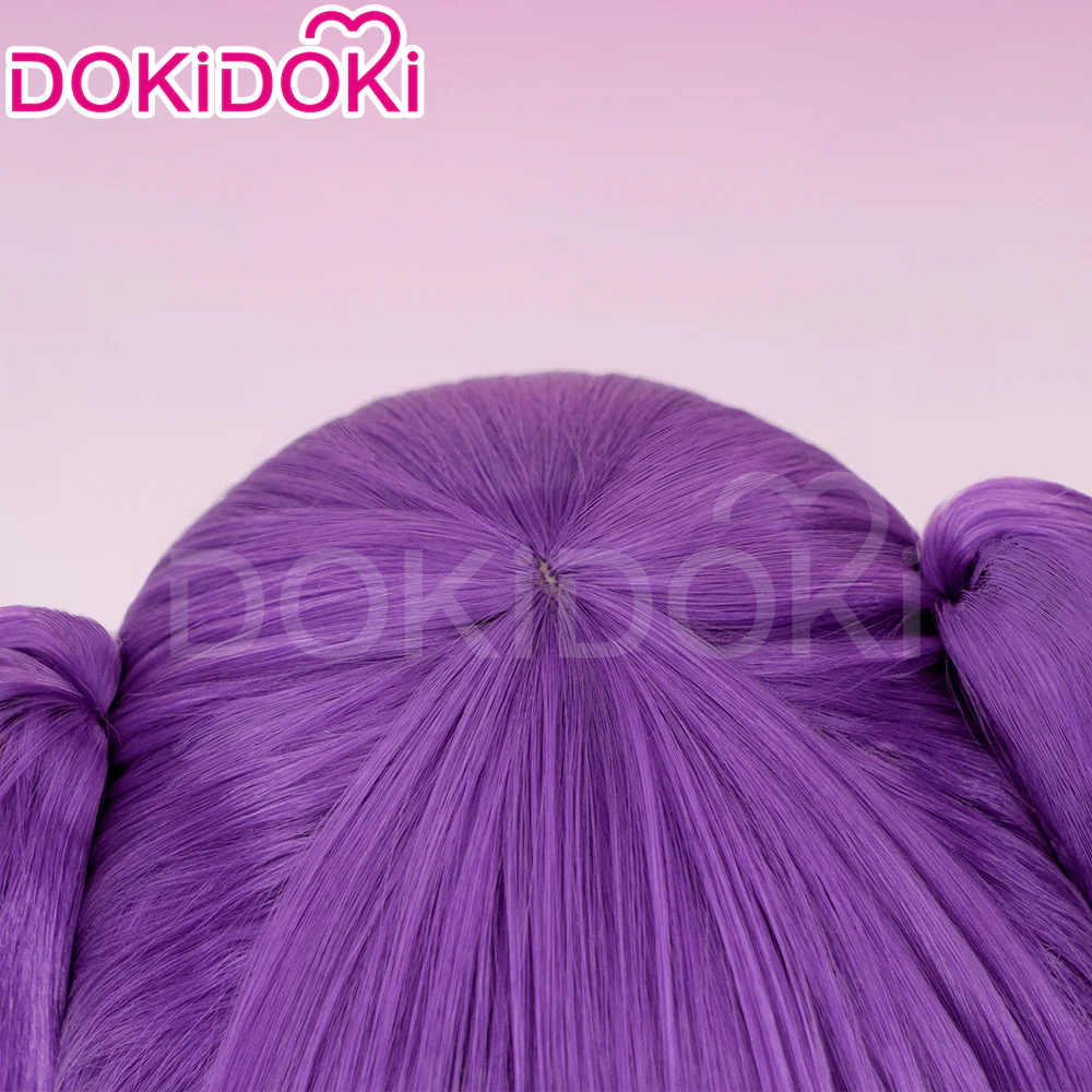 【Ready For Ship】DokiDoki Anime 2.5 Dimensional Seduction Cosplay Tachibana Mikari Wig Long Straight Brown / Purple Pink Gradient Hair - Image 10