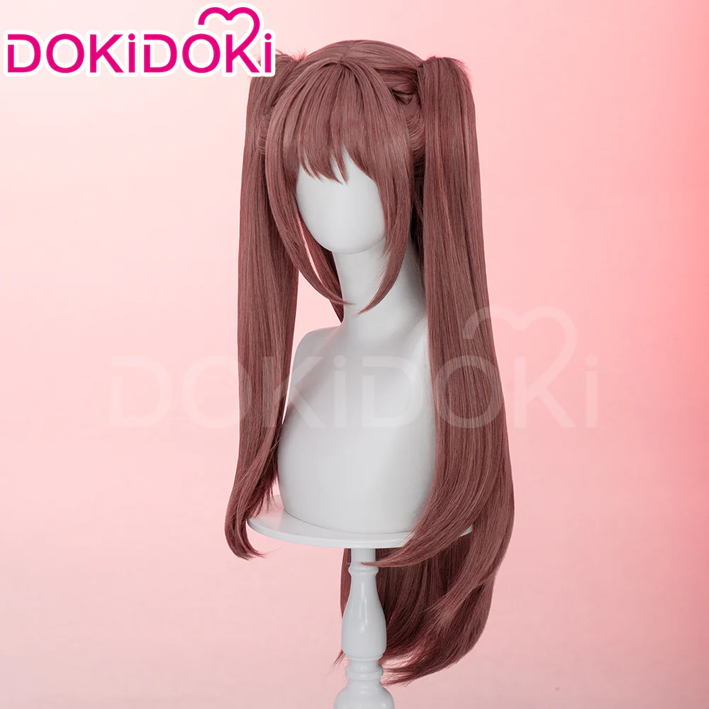 【Ready For Ship】DokiDoki Anime 2.5 Dimensional Seduction Cosplay Tachibana Mikari Wig Long Straight Brown / Purple Pink Gradient Hair - Image 4