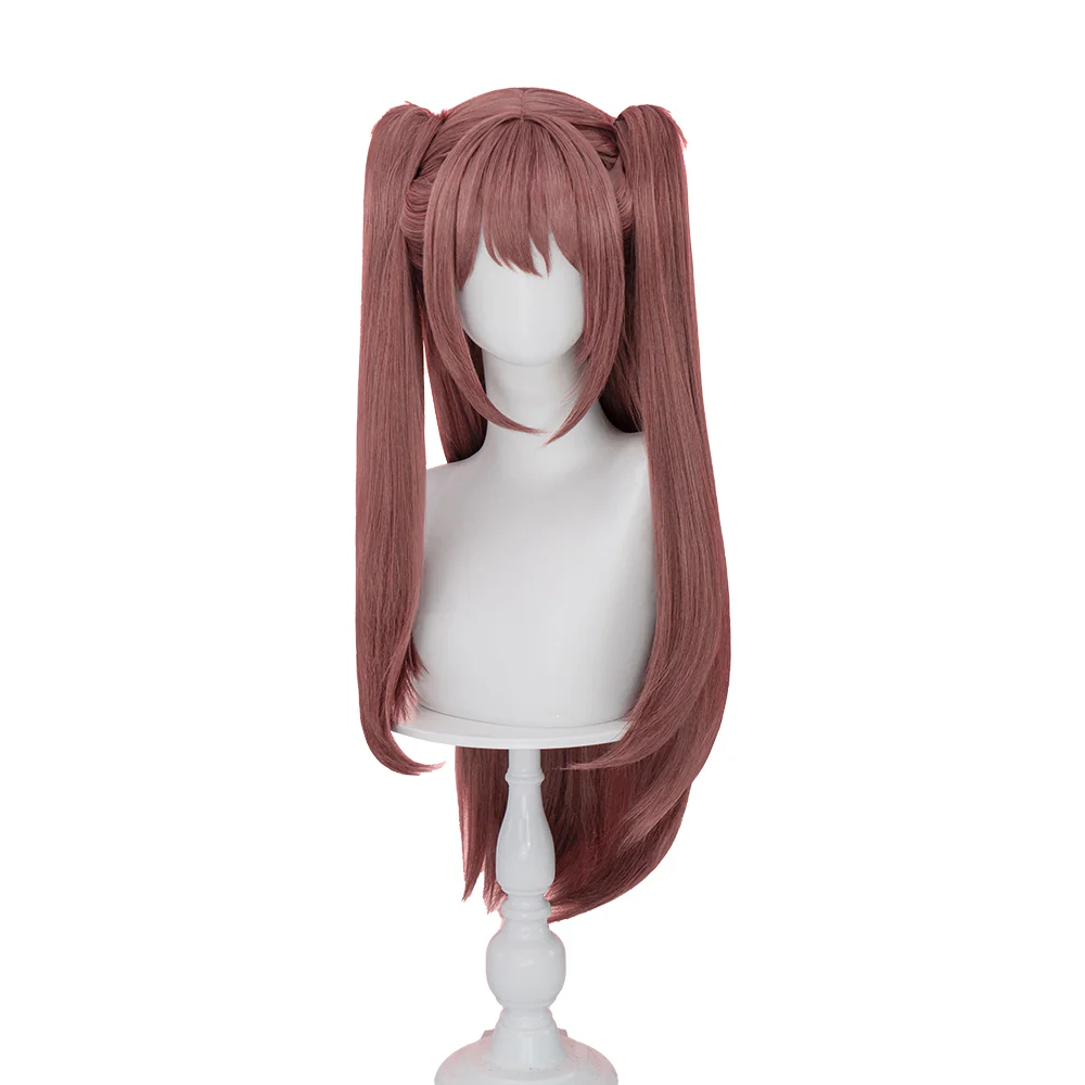【Ready For Ship】DokiDoki Anime 2.5 Dimensional Seduction Cosplay Tachibana Mikari Wig Long Straight Brown / Purple Pink Gradient Hair - Image 6