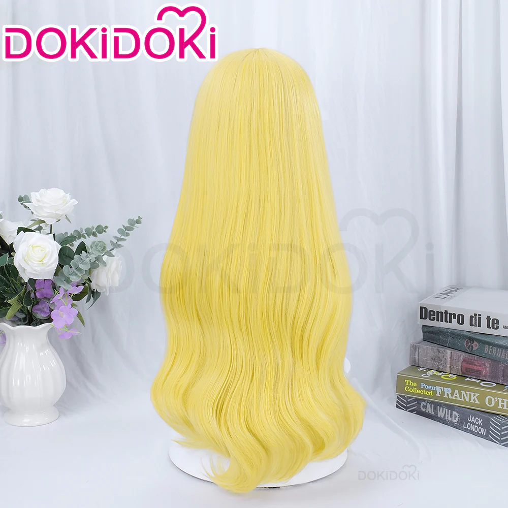 【Ready For Ship】DokiDoki Anime Aikatsu! Idol Activity Cosplay Hoshimiya Ichigo Wig Long Curly Yellow Hair - Image 3