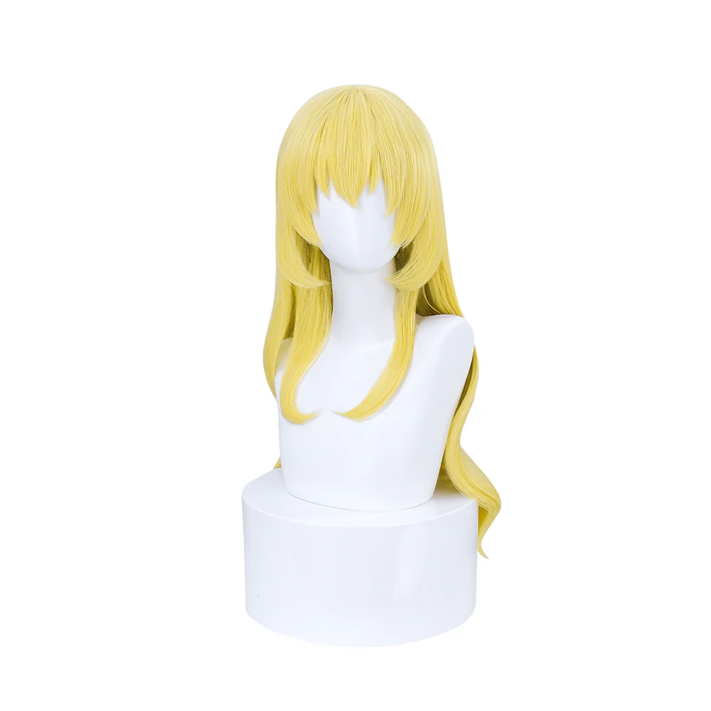 【Ready For Ship】DokiDoki Anime Aikatsu! Idol Activity Cosplay Hoshimiya Ichigo Wig Long Curly Yellow Hair - Image 5