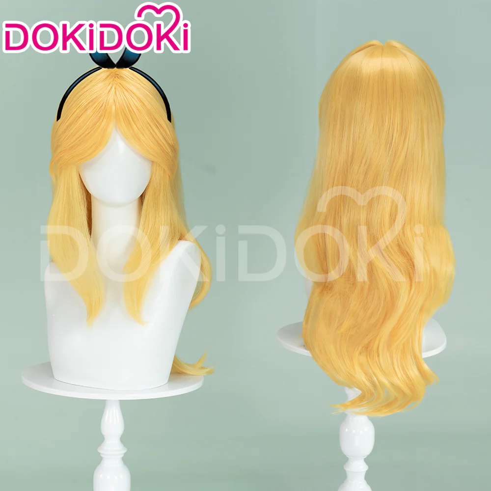 【Ready For Ship】DokiDoki Anime Alice's Adventures in Wonderland Alice Cosplay Wig