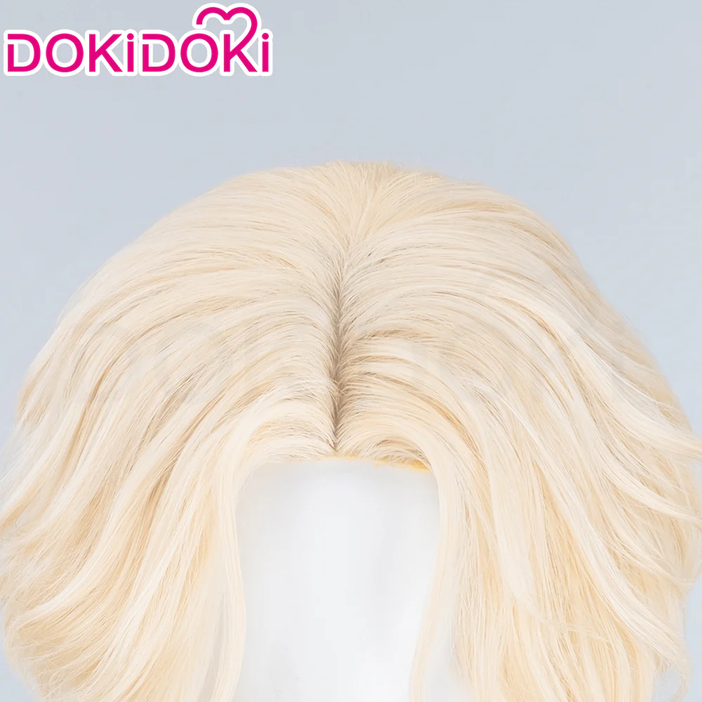 【Partially Ready For Ship】【FRONT LACE】DokiDoki Music Video Cosplay Wig / Ring / False Eyelashe Short Curly Blond Hair R5 R7 - Image 10