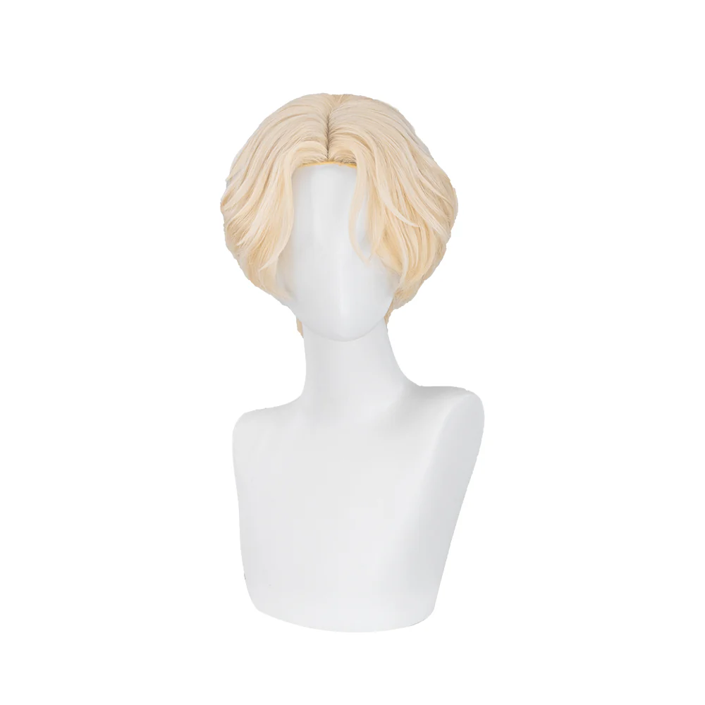 【Partially Ready For Ship】【FRONT LACE】DokiDoki Music Video Cosplay Wig / Ring / False Eyelashe Short Curly Blond Hair R5 R7 - Image 11