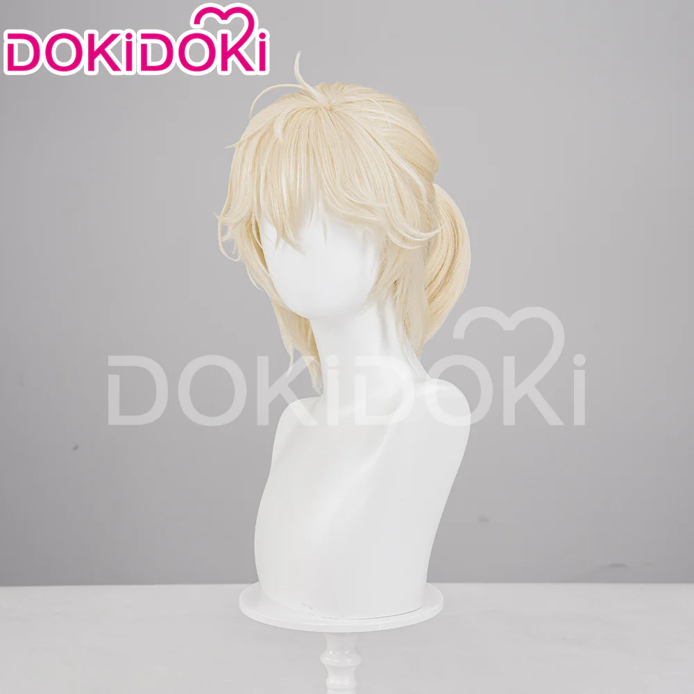 【Partially Ready For Ship】【FRONT LACE】DokiDoki Music Video Cosplay Wig / Ring / False Eyelashe Short Curly Blond Hair R5 R7 - Image 14