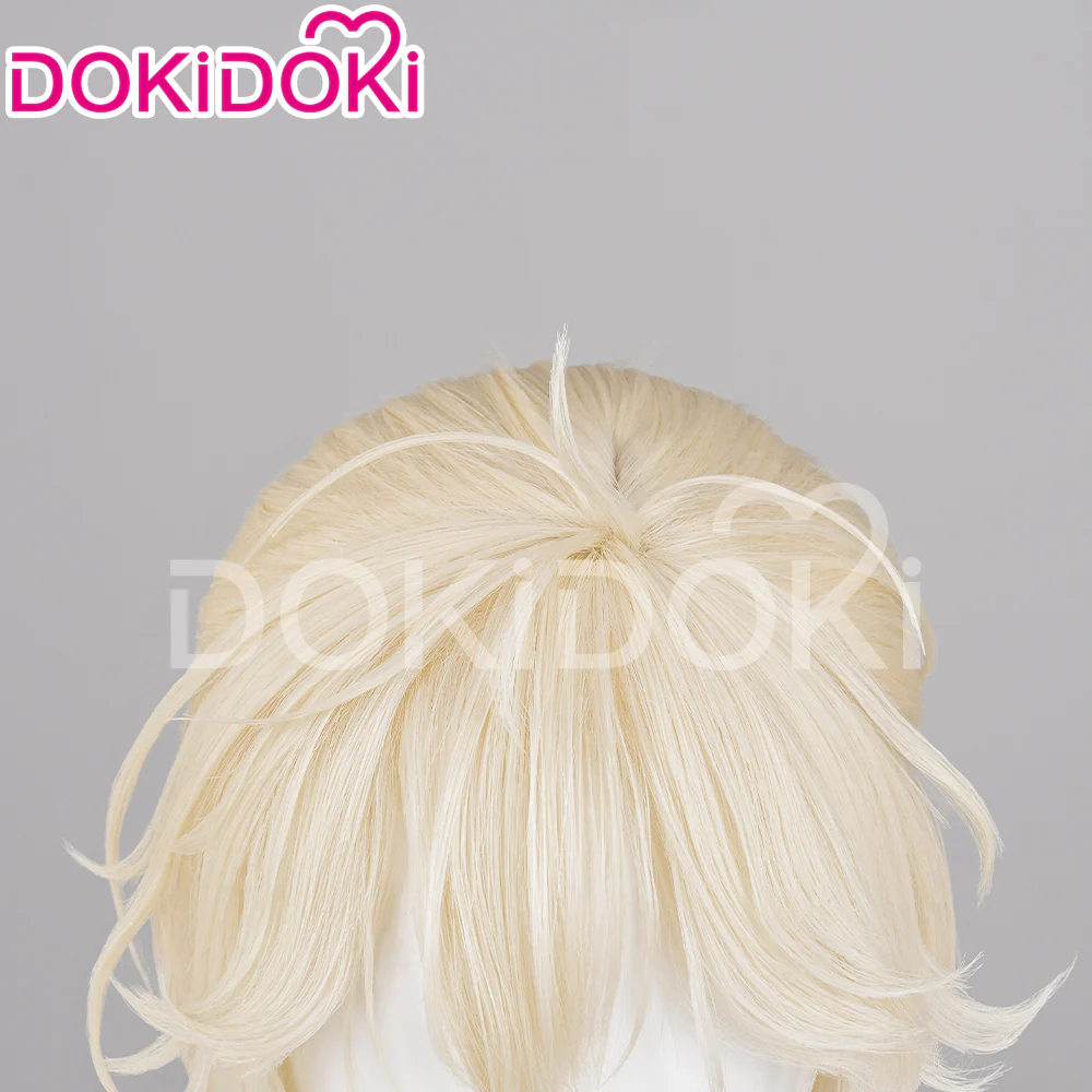 【Partially Ready For Ship】【FRONT LACE】DokiDoki Music Video Cosplay Wig / Ring / False Eyelashe Short Curly Blond Hair R5 R7 - Image 15