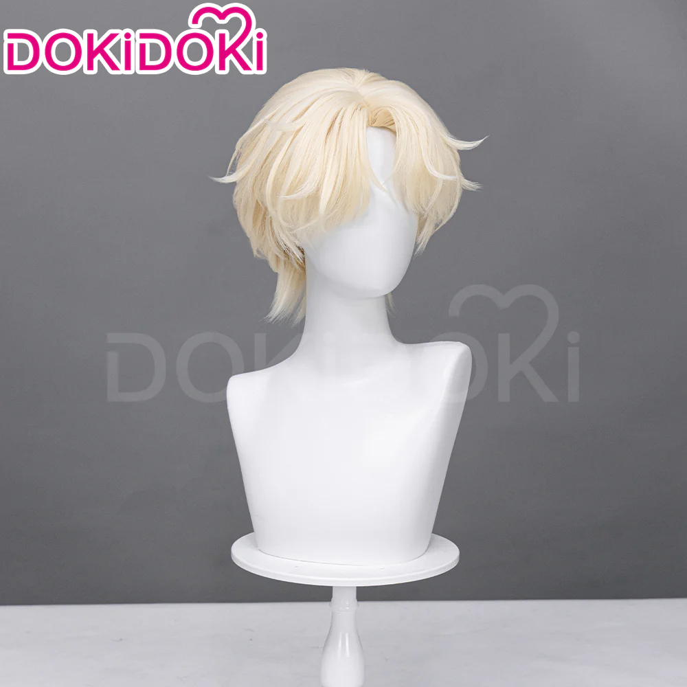 【Partially Ready For Ship】【FRONT LACE】DokiDoki Music Video Cosplay Wig / Ring / False Eyelashe Short Curly Blond Hair R5 R7 - Image 18