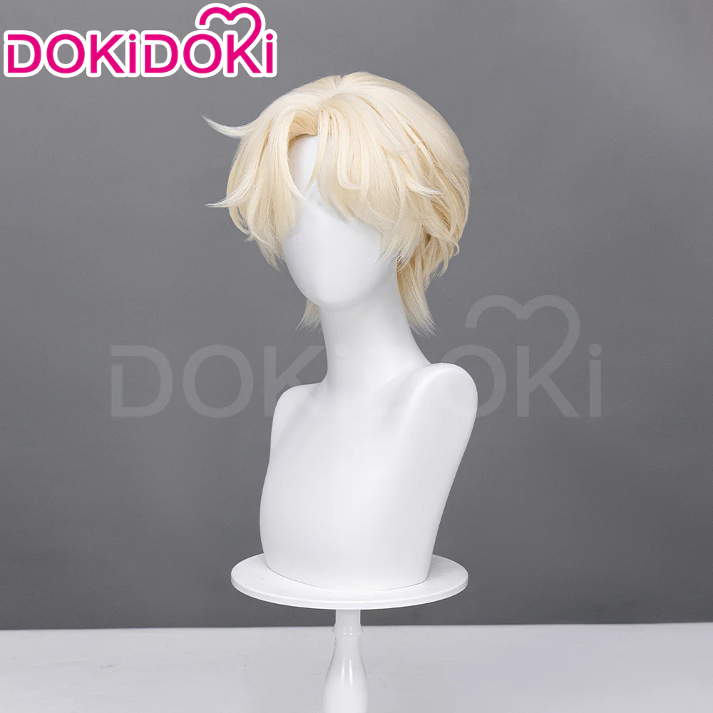 【Partially Ready For Ship】【FRONT LACE】DokiDoki Music Video Cosplay Wig / Ring / False Eyelashe Short Curly Blond Hair R5 R7 - Image 19