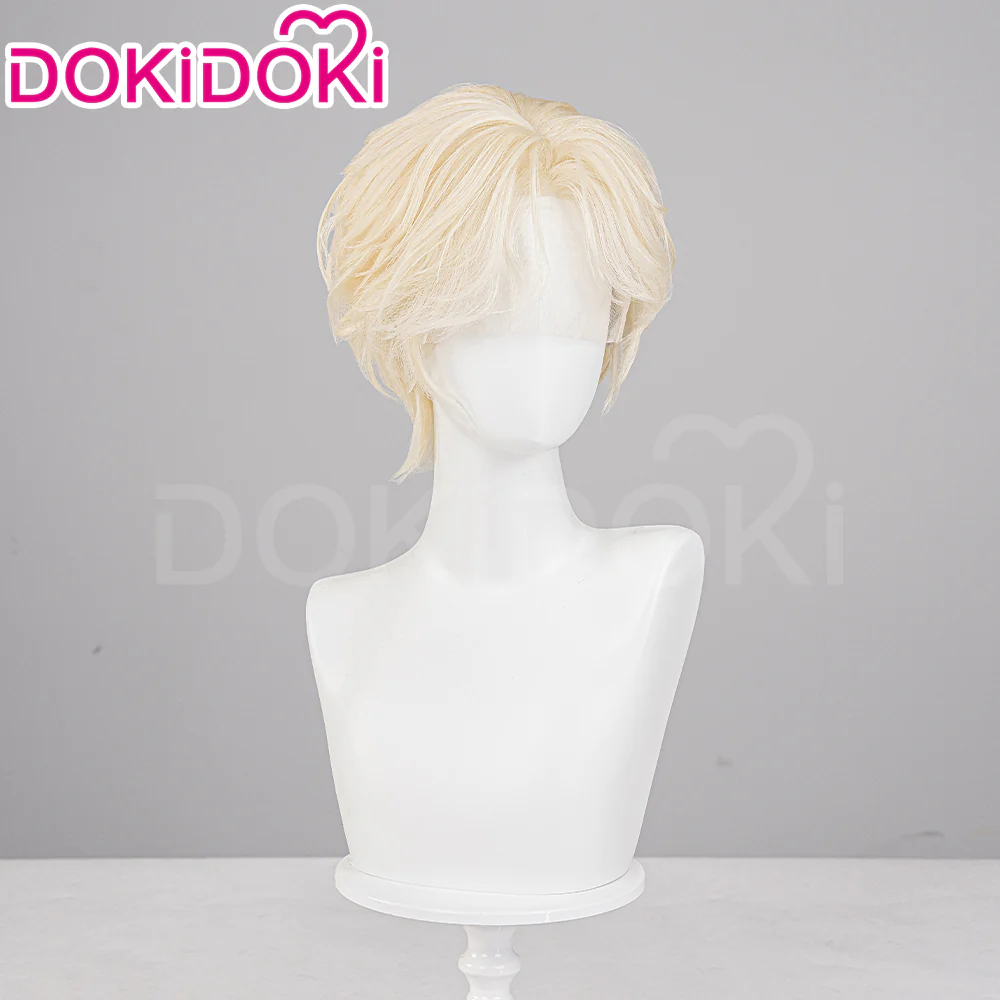 【Partially Ready For Ship】【FRONT LACE】DokiDoki Music Video Cosplay Wig / Ring / False Eyelashe Short Curly Blond Hair R5 R7 - Image 3