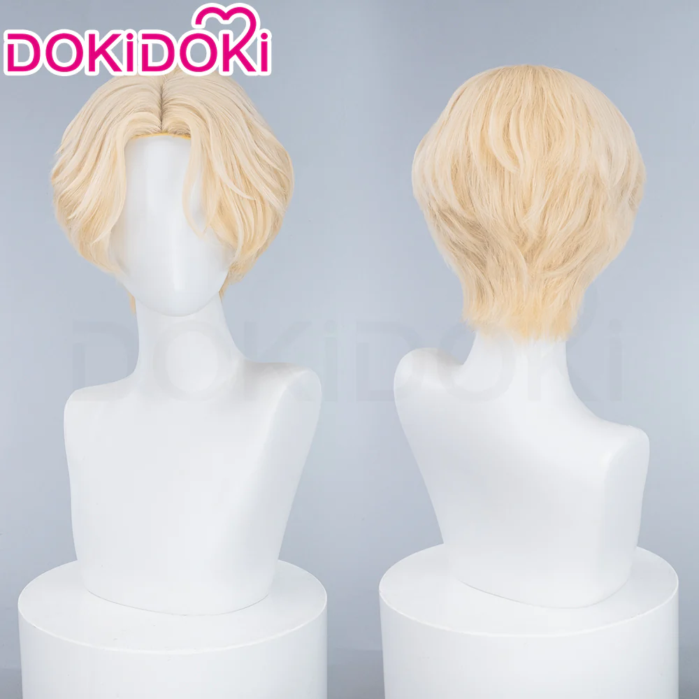 【Partially Ready For Ship】【FRONT LACE】DokiDoki Music Video Cosplay Wig / Ring / False Eyelashe Short Curly Blond Hair R5 R7 - Image 7