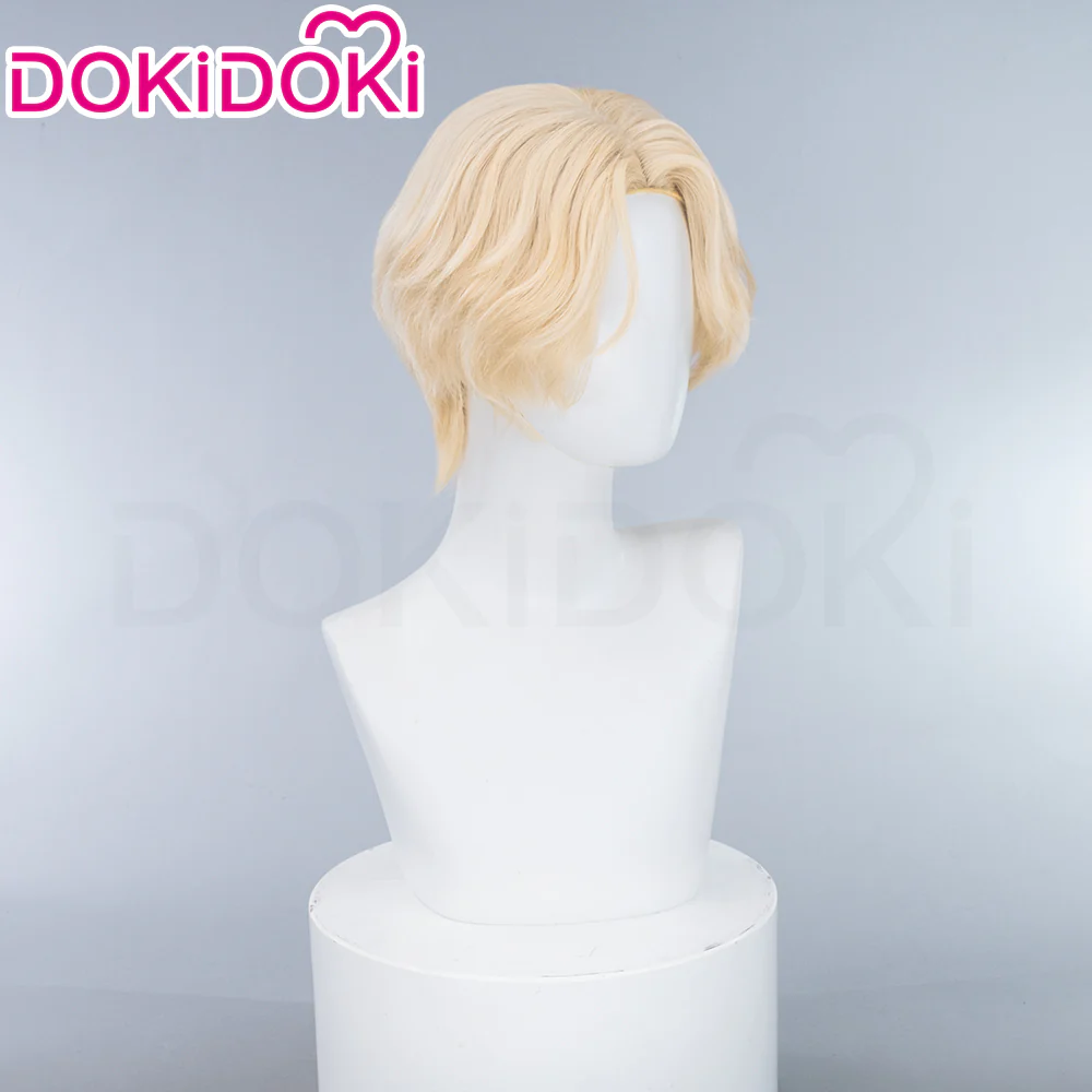 【Partially Ready For Ship】【FRONT LACE】DokiDoki Music Video Cosplay Wig / Ring / False Eyelashe Short Curly Blond Hair R5 R7 - Image 8