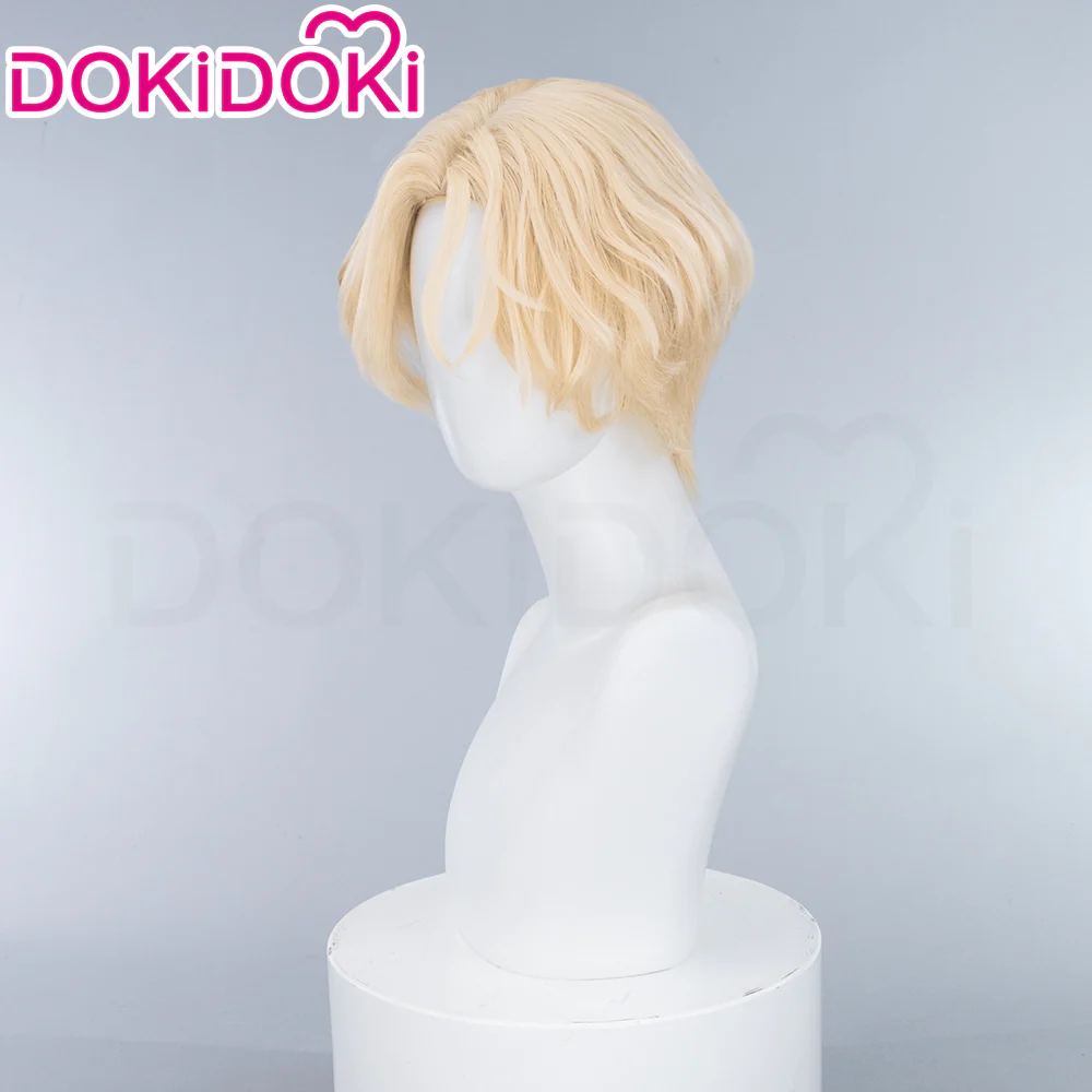 【Partially Ready For Ship】【FRONT LACE】DokiDoki Music Video Cosplay Wig / Ring / False Eyelashe Short Curly Blond Hair R5 R7 - Image 9